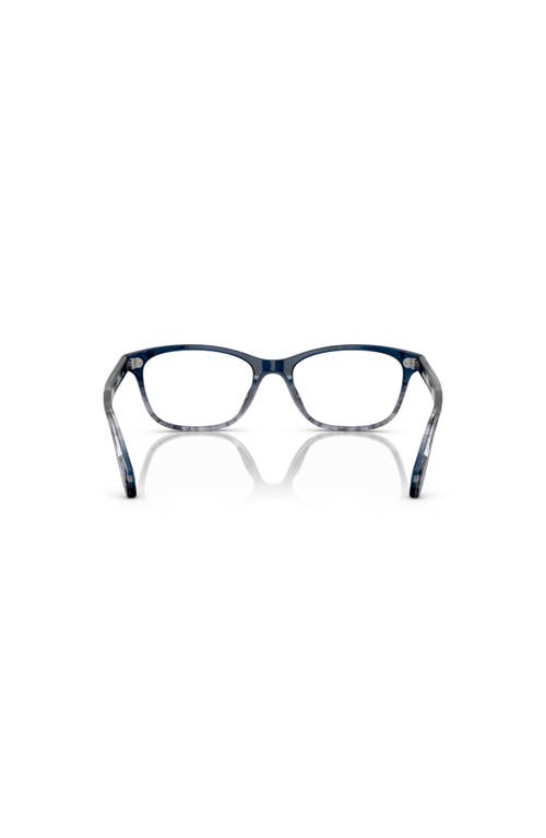 Oliver Peoples 52mm Square Optical Glasses In Blue