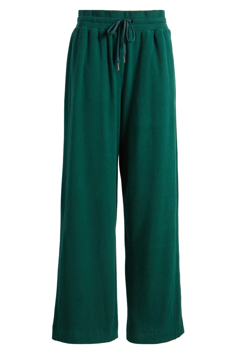 Serene Luxe Fleece Pants, Alternate, color, RETRO GREEN