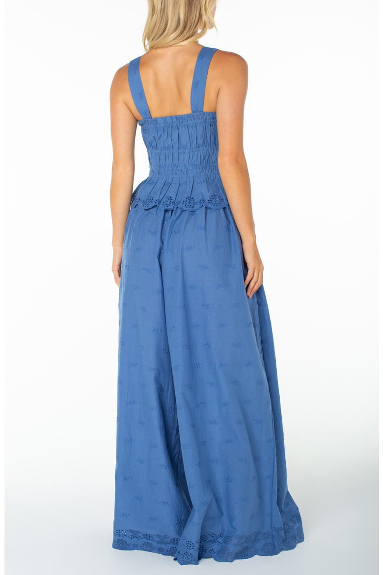 Cambria Wide Leg Eyelet Pants, Alternate, color, DUTCH BLUE