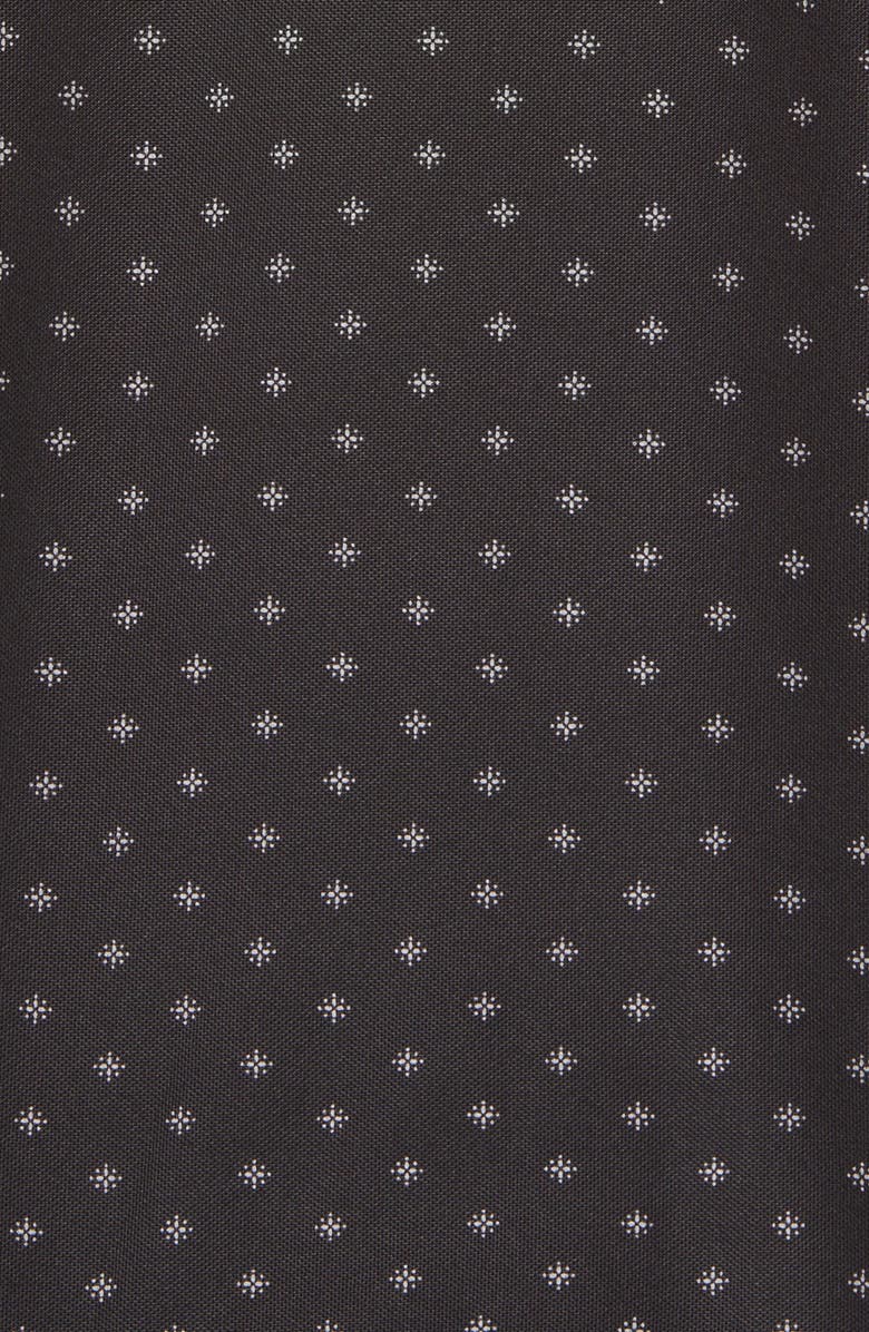 Cutter & Buck Virtue Piqué Tile Print Polo, Alternate, color, Black