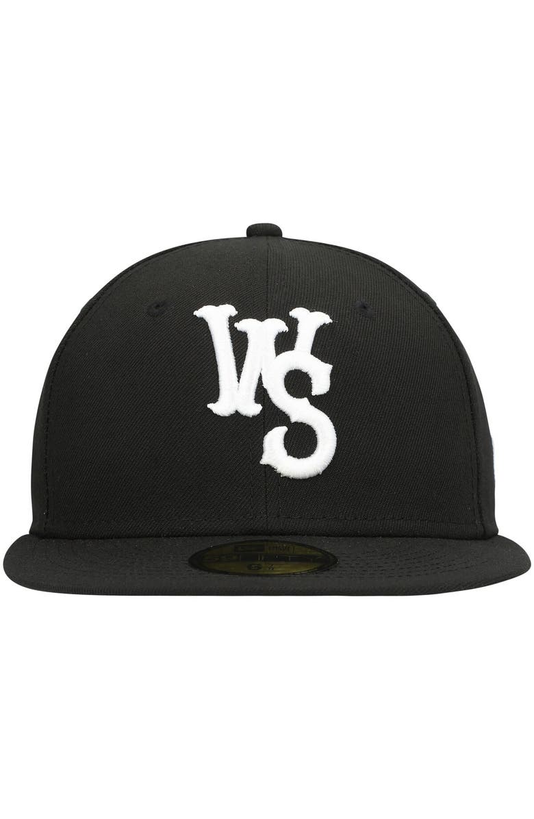 New Era Men's New Era Black Winston-Salem Dash Authentic Collection Team Home 59FIFTY Fitted Hat, Alternate, color,