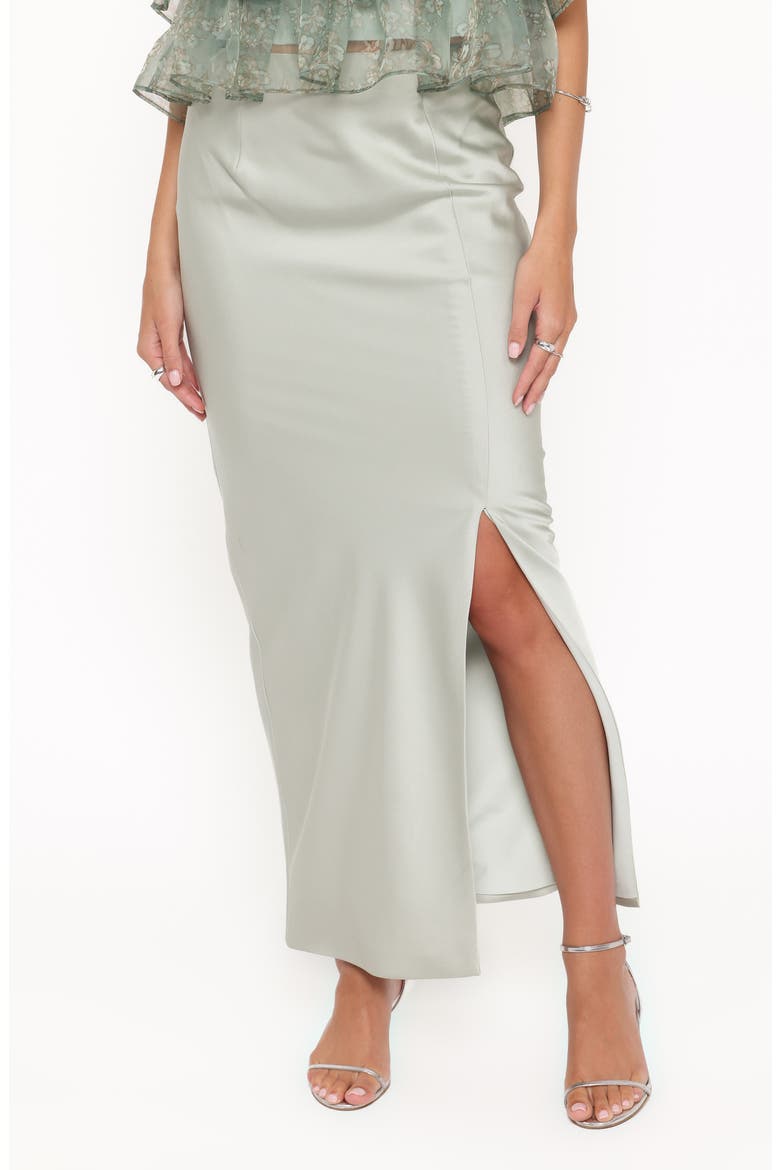 Viviana Fitted Column Skirt, Main, color, MINT GREEN