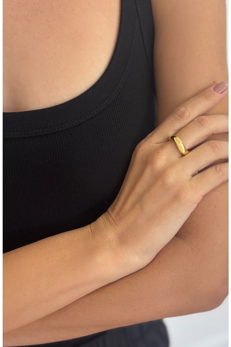 Wavy Band Ring, Alternate, color, GOLD