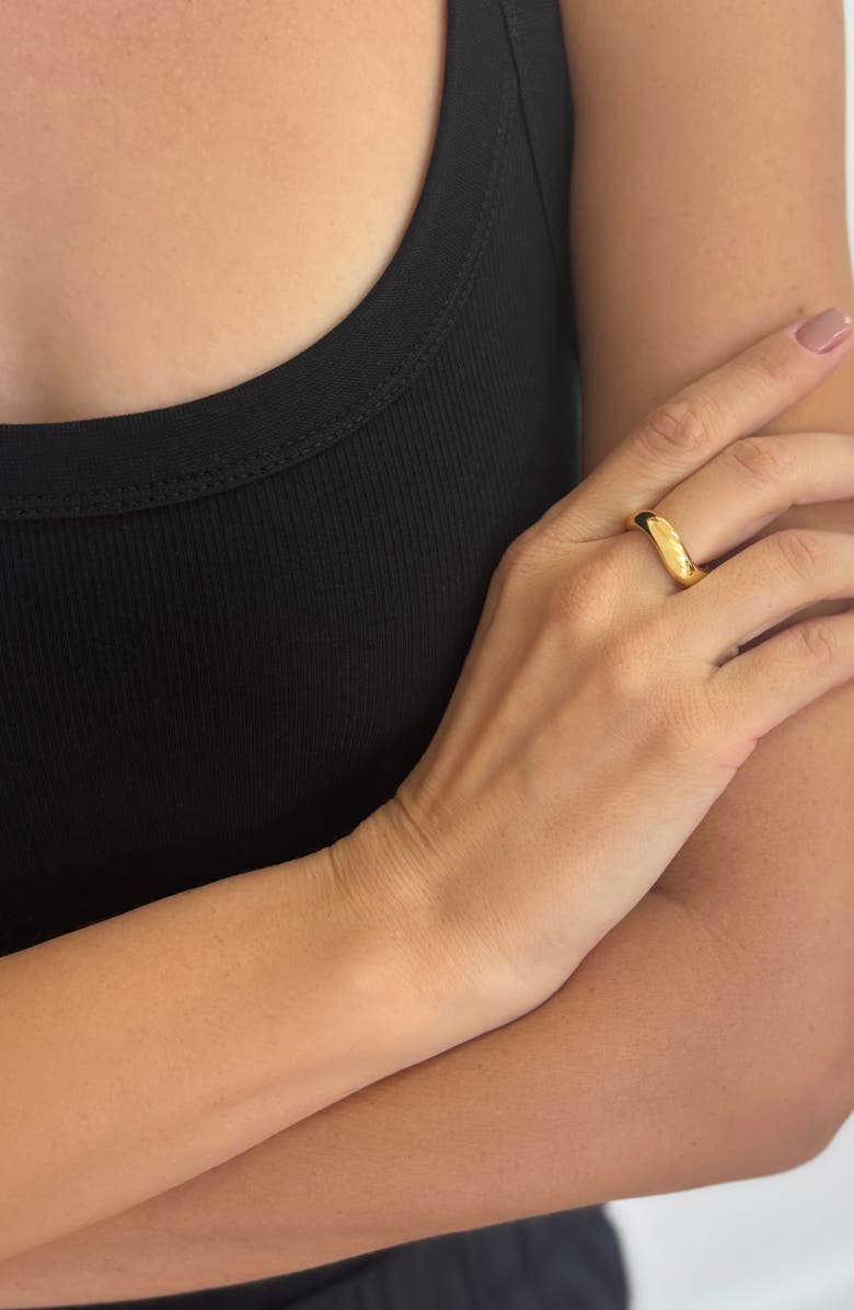 st. Moran Wavy Band Ring, Alternate, color, Gold