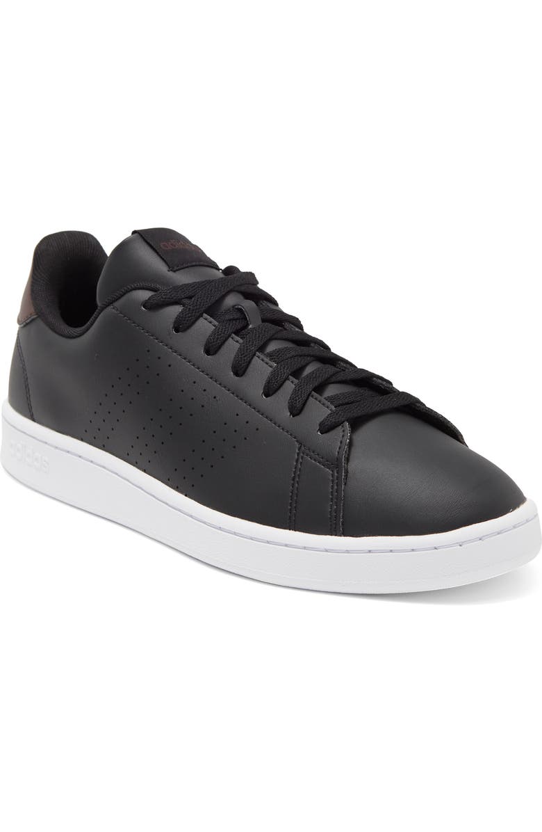 adidas Advantage Tennis Sneaker, Main, color, Black/ Black/ Shadow Brown