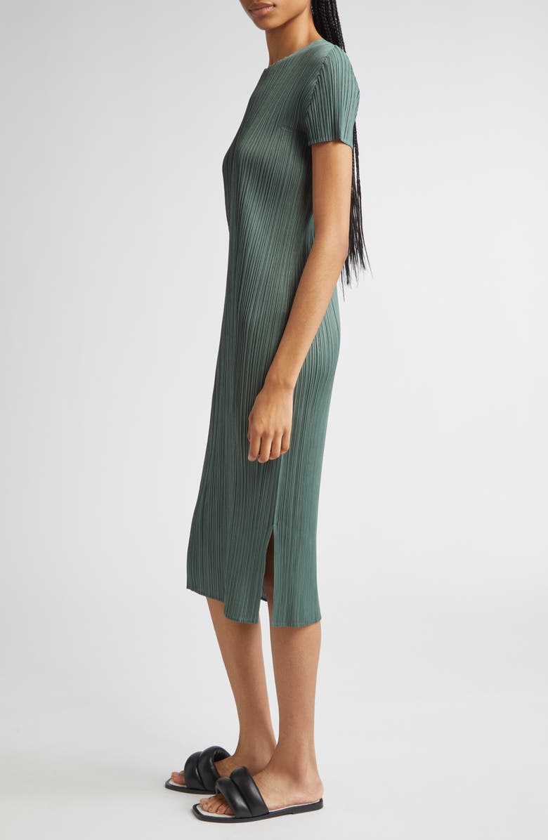 Pleats Please Issey Miyake Monthly Colors June Pleated Midi Dress, Alternate, color, 