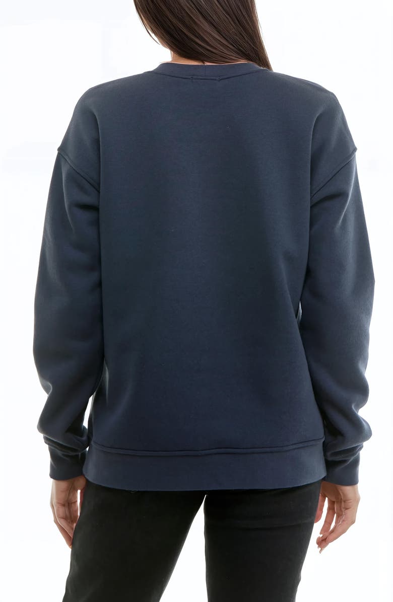 Urban Social Paris Graphic Sweatshirt, Alternate, color, Navy/ White