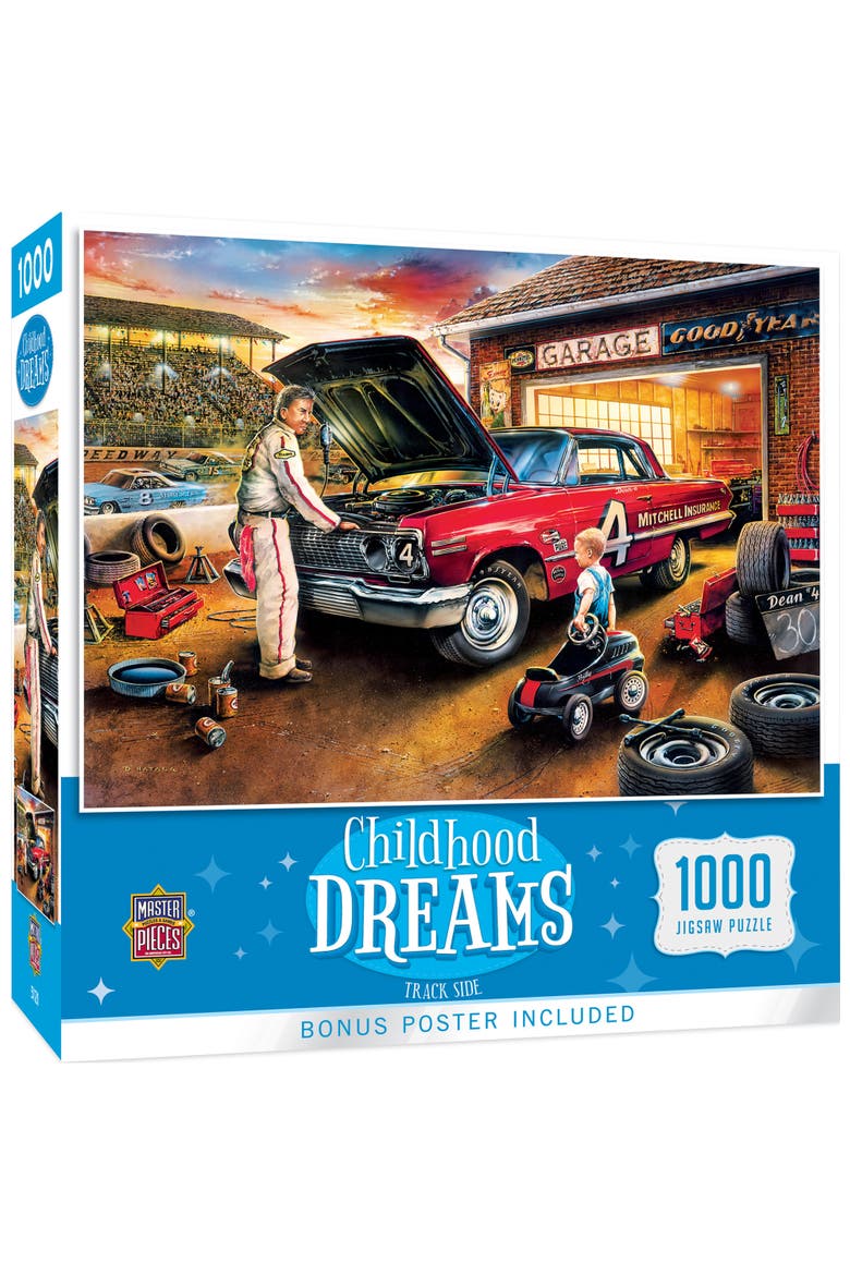 Track Side 1000 Piece Jigsaw Puzzle, Main, color, Multicolor