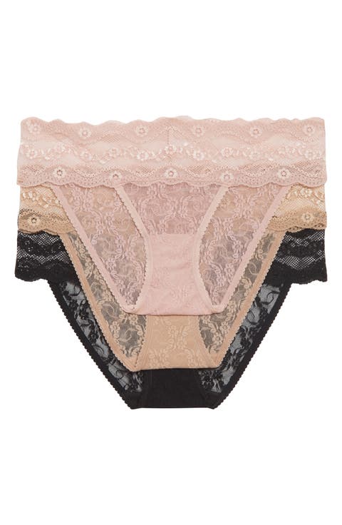 Assorted 3-Pack Lace Kiss Bikinis