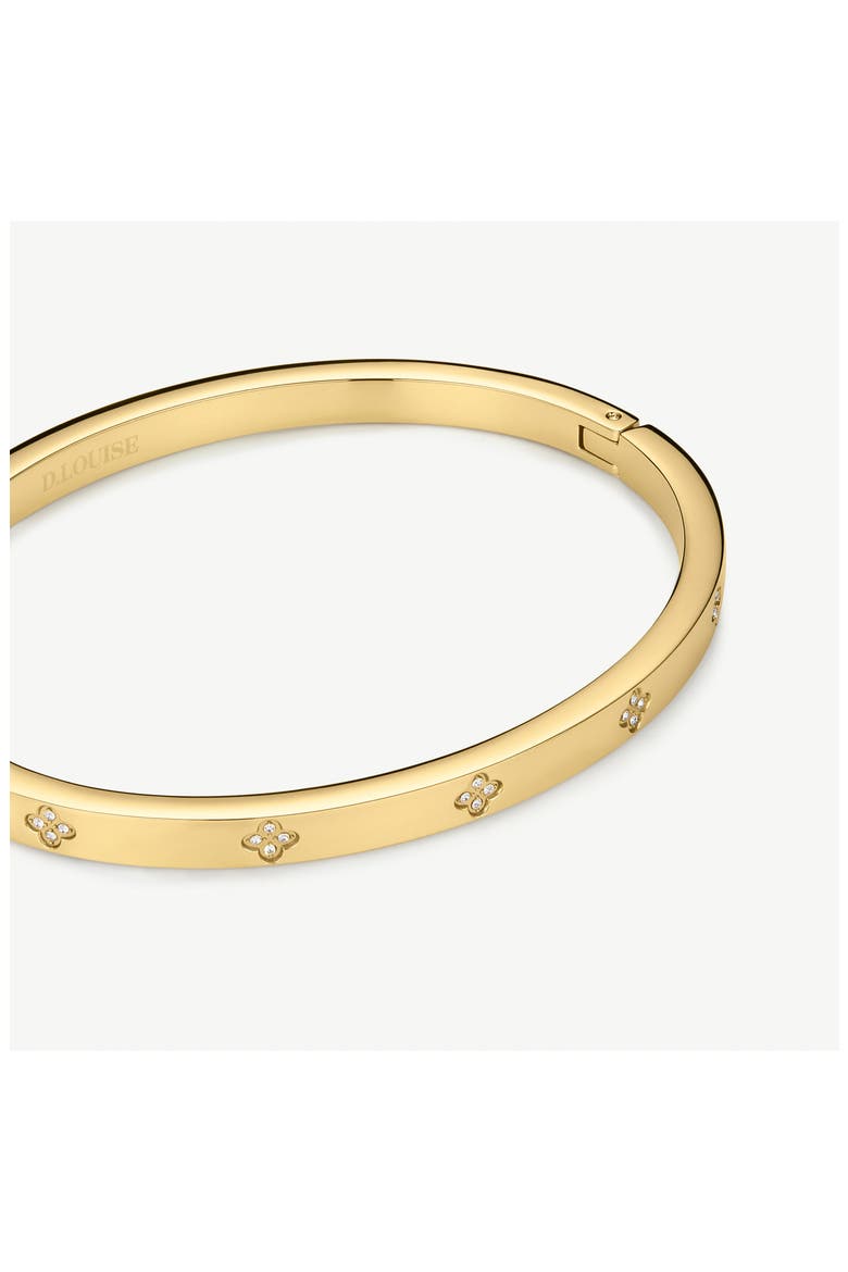 Clover Slim Bangle, Alternate, color, GOLD