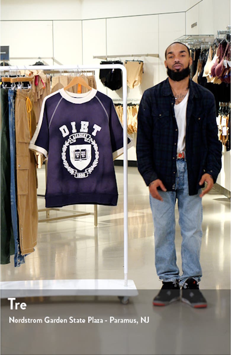 Academy Raglan Sleeve Graphic Sweatshirt, sales video thumbnail