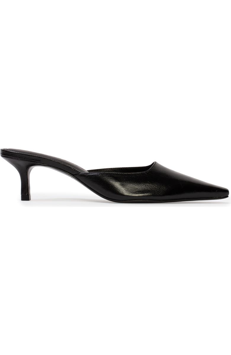 BLACK SUEDE STUDIO Riley 50 Leather Mule, Main, color, Black Leather
