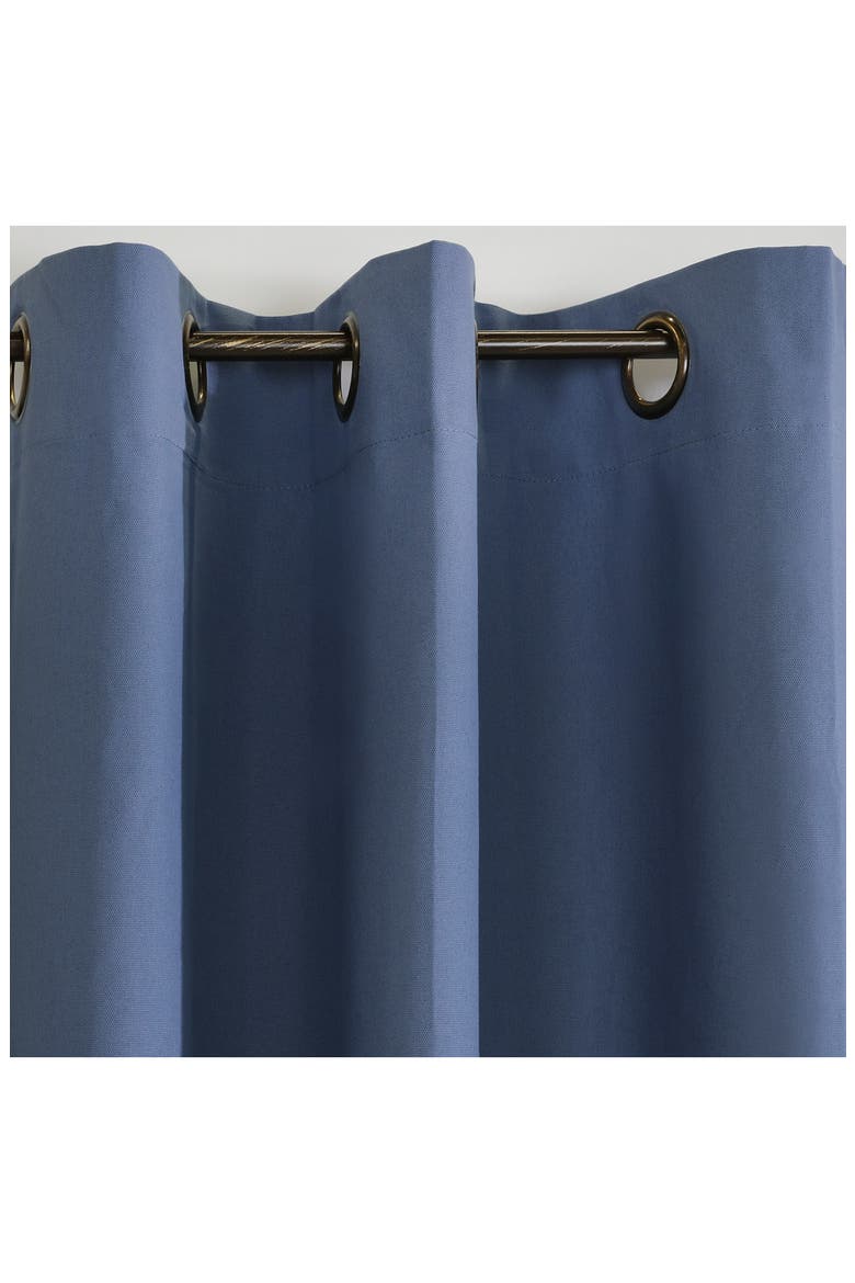 Set of 2 Cotton Curtain Panels, Alternate, color, BLUE