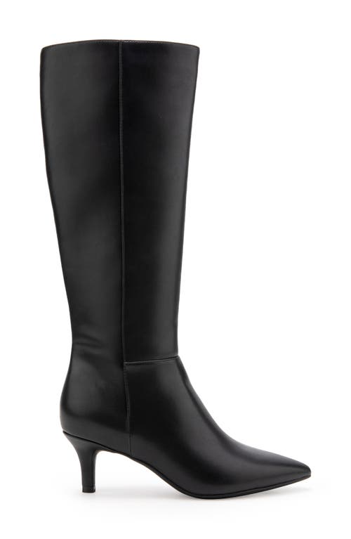 Aerosoles Epic Stretch Kitten Heel Tall Boot In Black