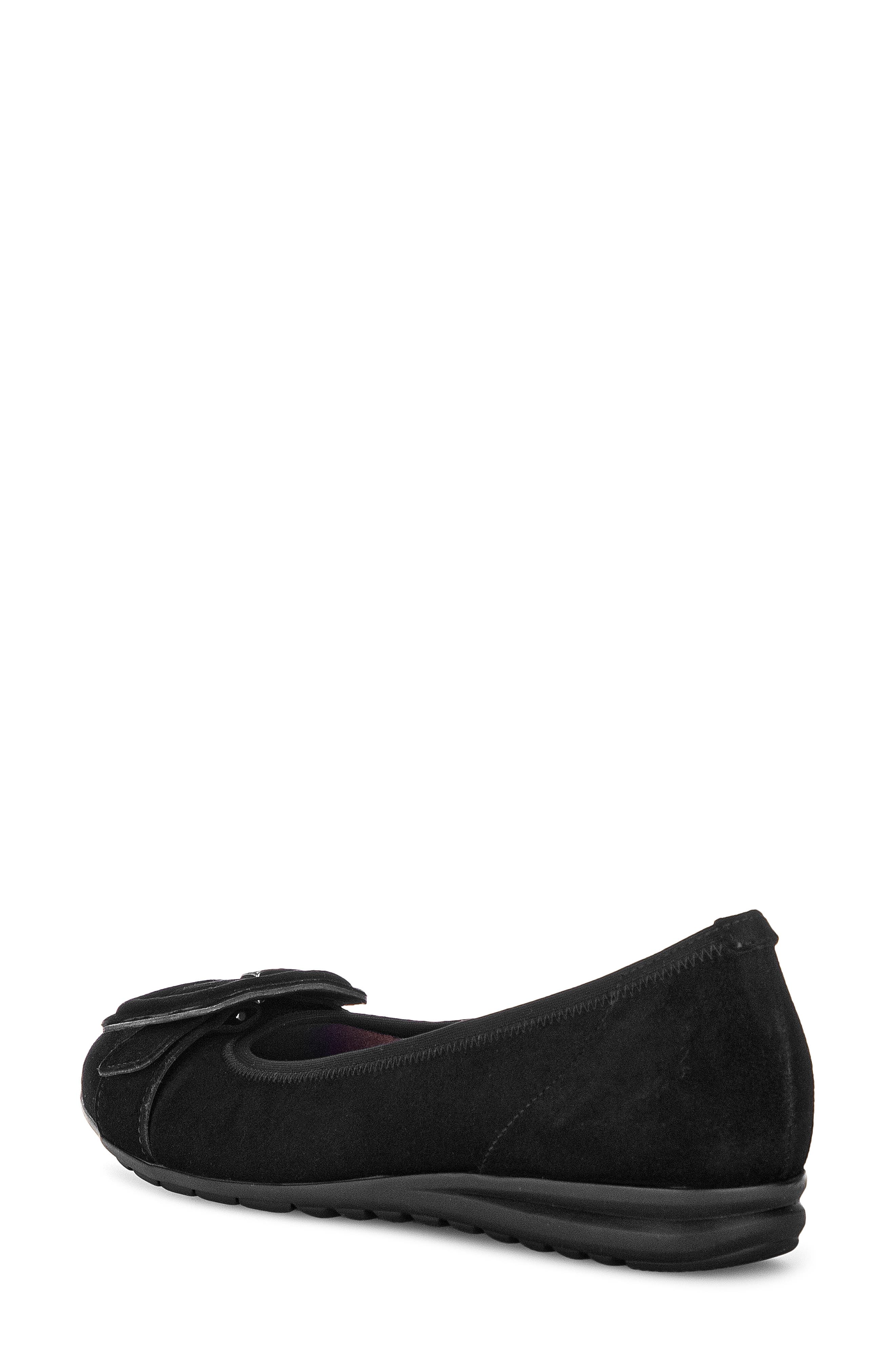 Gabor Buckle Ballet Flat, Alternate, color, Black