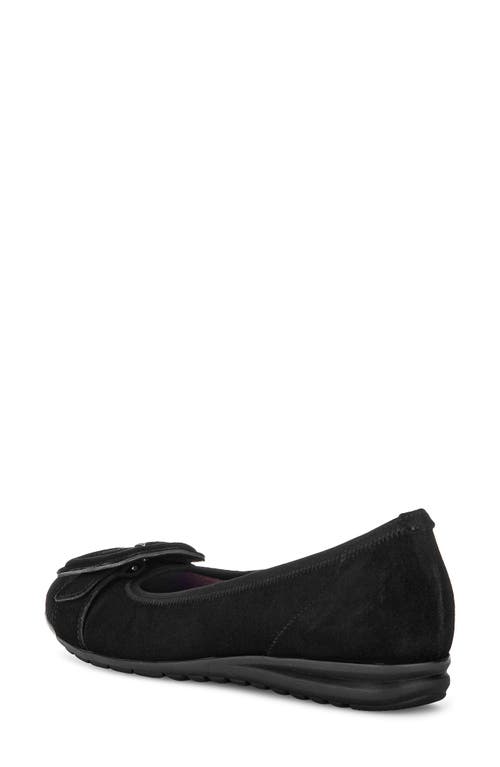 Gabor Buckle Ballet Flat In Black
