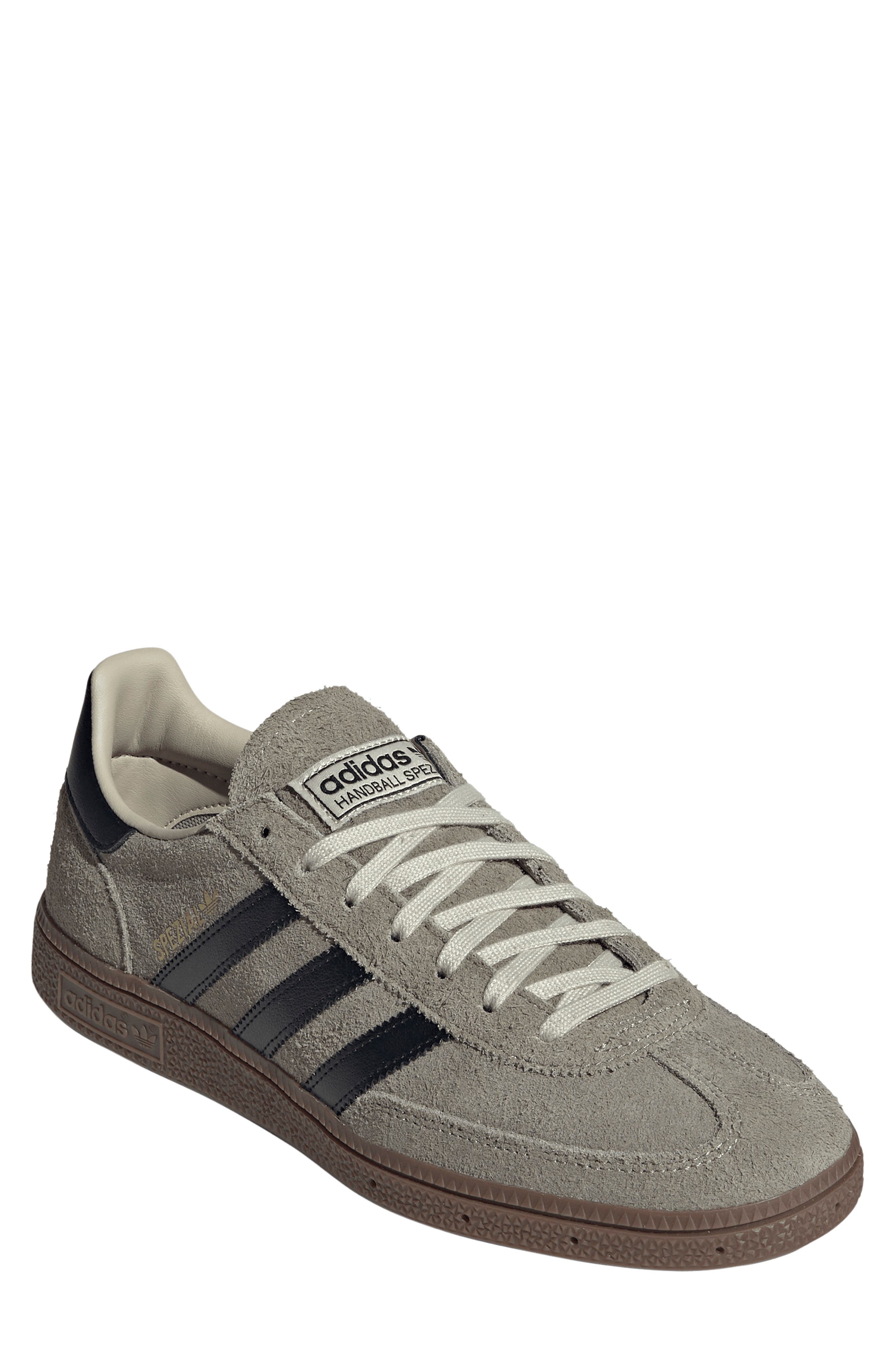 Handball Spezial Sneaker, Main, color, SILVER PEBBLE/ BLACK/ GUM