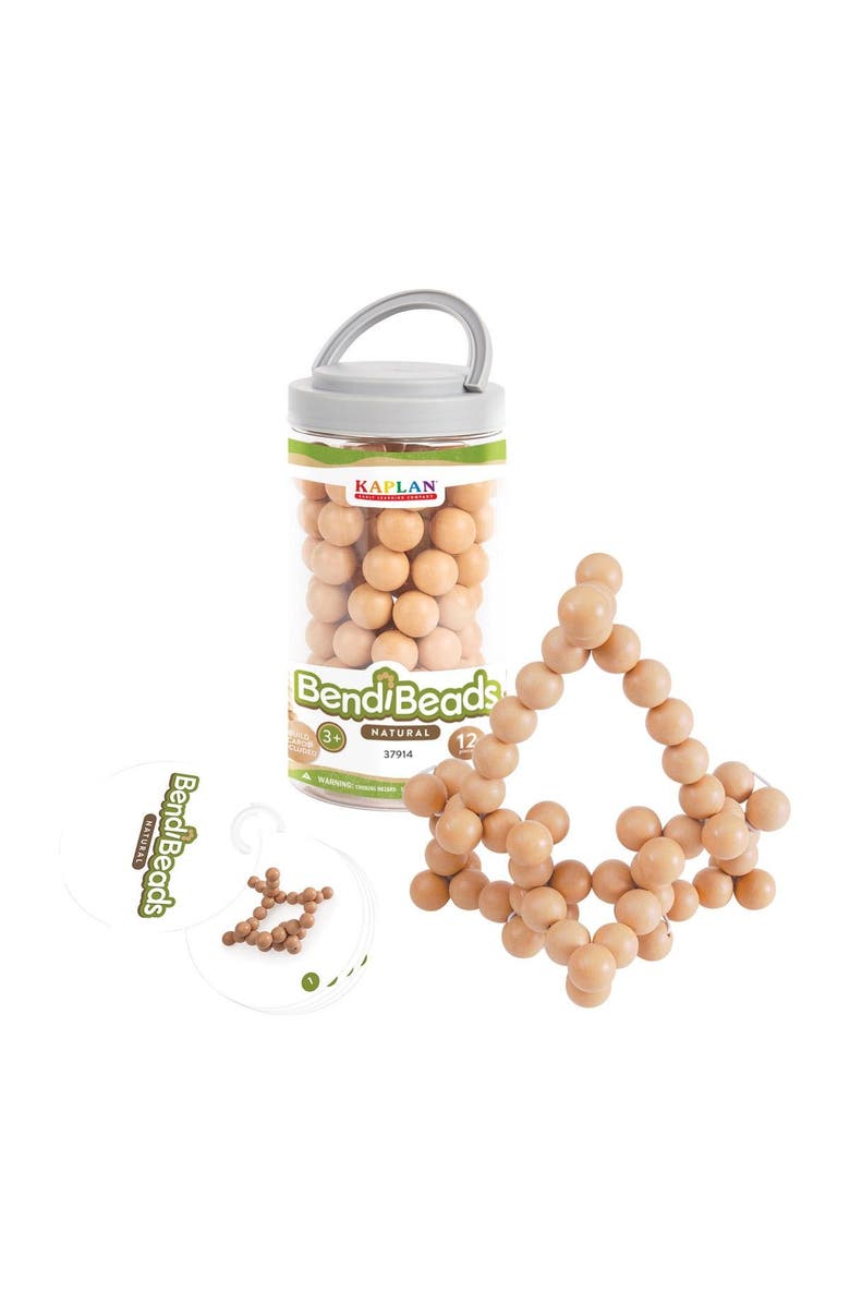 Kaplan Early Learning Company BendiBeads - Natural - Set of 12, Main, color, Natural