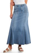 Wash Lab Denim My Queen Denim Maxi Skirt