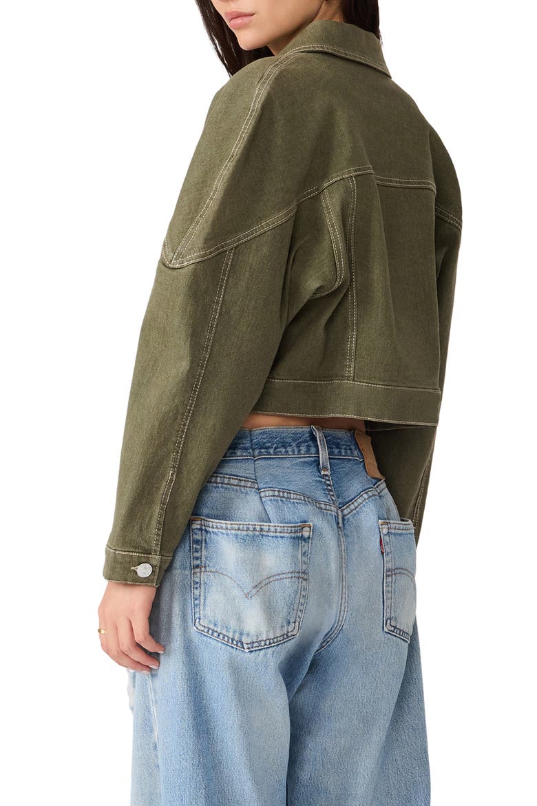 Covey Cropped Jacket, Alternate, color, MOUNTAIN GREEN