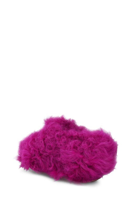 Zigi Fauna Genuine Shearling Platform Clog Slipper In Pink