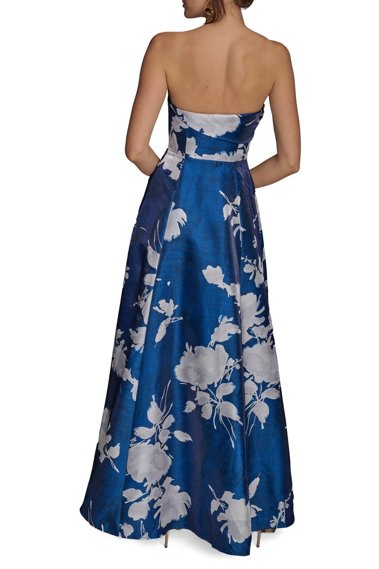Floral Print Strapless Gown, Alternate, color, MARBELLA MULTI K8Z