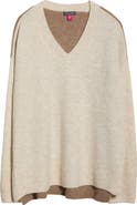 Vince Camuto Colorblock V-Neck Sweater