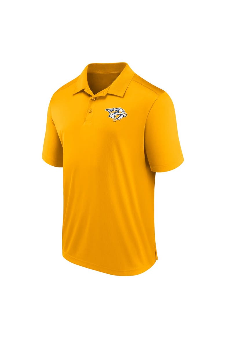 Men's Fanatics Branded  Gold Nashville Predators Left Side Block Polo, Alternate, color, Gold