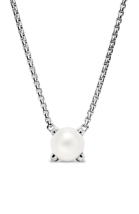Pearl Classics Necklace with Diamonds, 6.5mm
