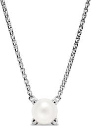 David Yurman Pearl Classics Necklace with Diamonds, 6.5mm
