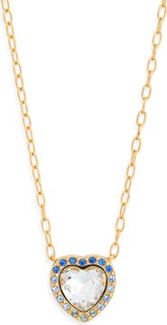 Kurt Geiger London Pavé Crystal Heart Pendant Necklace