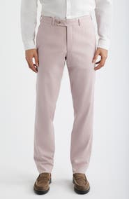 Jack Victor Piero Flat Front Stretch Cotton & Wool Pants