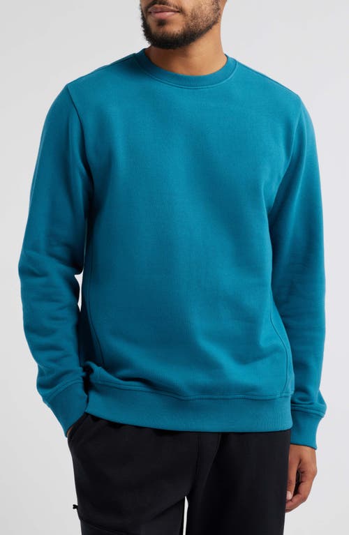 Zella Cloud Fleece Sweatshirt in Teal Feather 