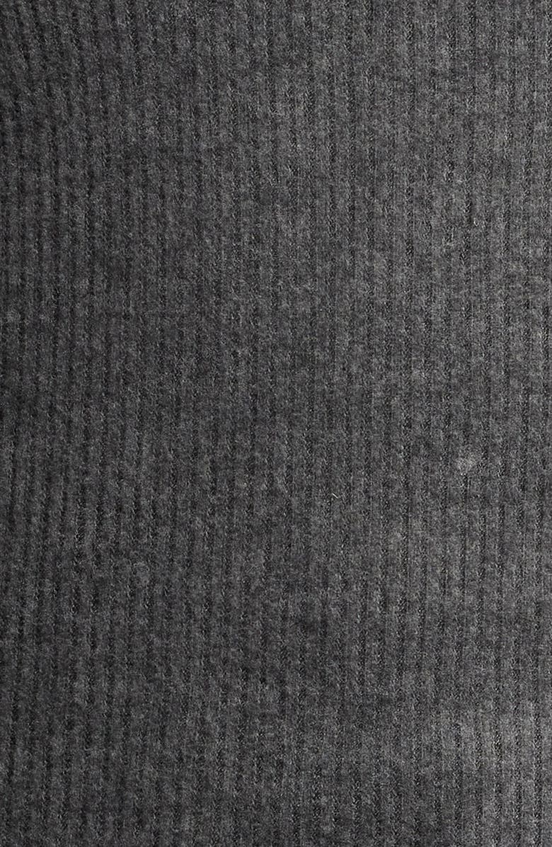 Loveappella Empire Tie Back Rib Top, Alternate, color, Charcoal