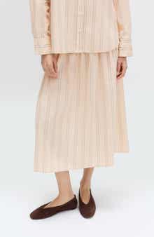 Stripe Midi Skirt