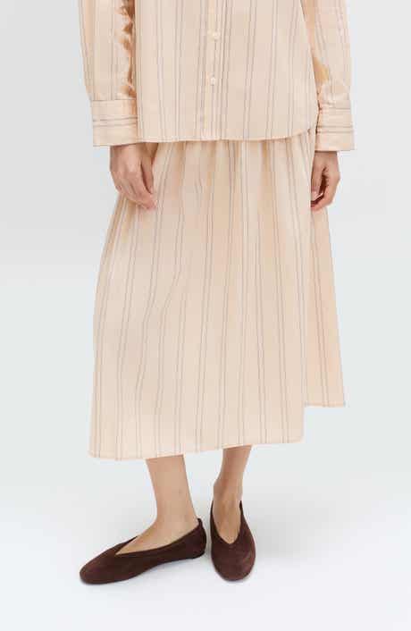 Stripe Midi Skirt
