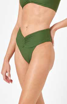 LSPACE Bardot Ribbed Bikini Bottoms