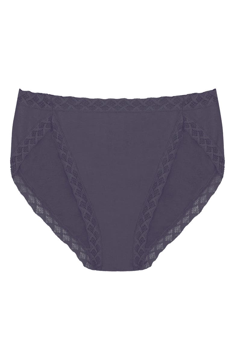 Natori Bliss Cotton French Cut Briefs, Alternate, color, Greystone