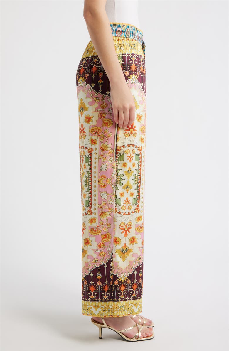 Elie Tahari The Lior Mix Print Wide Leg Pants, Alternate, color, Baroque Print