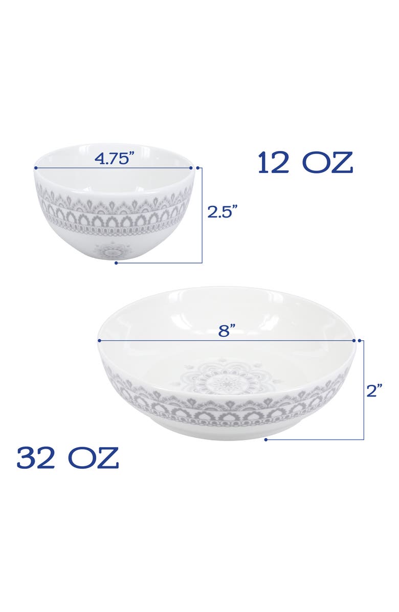 BIA Cordon Bleu 20-Piece Arabesque Stone Dining Set, Alternate, color, Stone