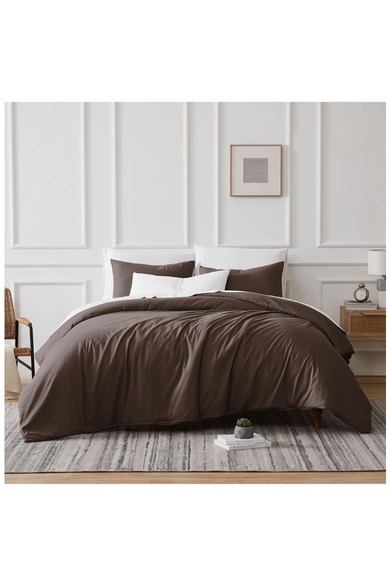 Vilano Springs Duvet Cover Set, Main, color, CHOCOLATE BROWN