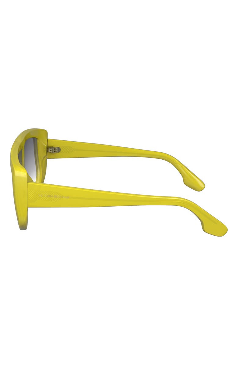 Victoria Beckham Denim 61mm Tea Cup Shield Sunglasses, Alternate, color, Yellow