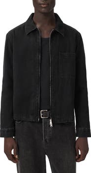 AllSaints Dolwen Cotton Zip Shirt Jacket