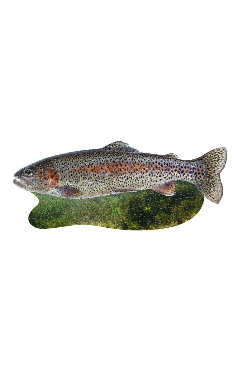 Madd Capp I Am Trout 300 Piece Jigsaw Puzzle Fish Shaped Puzzle, Alternate, color, 