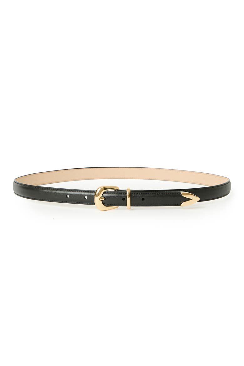 Leo Suede Belt, Main, color, BLACK GOLD