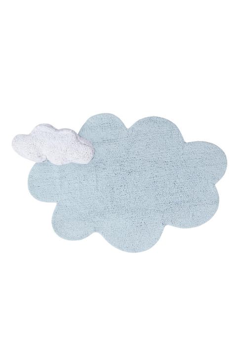 Puffy Dream Cloud Washable Cotton Blend Rug