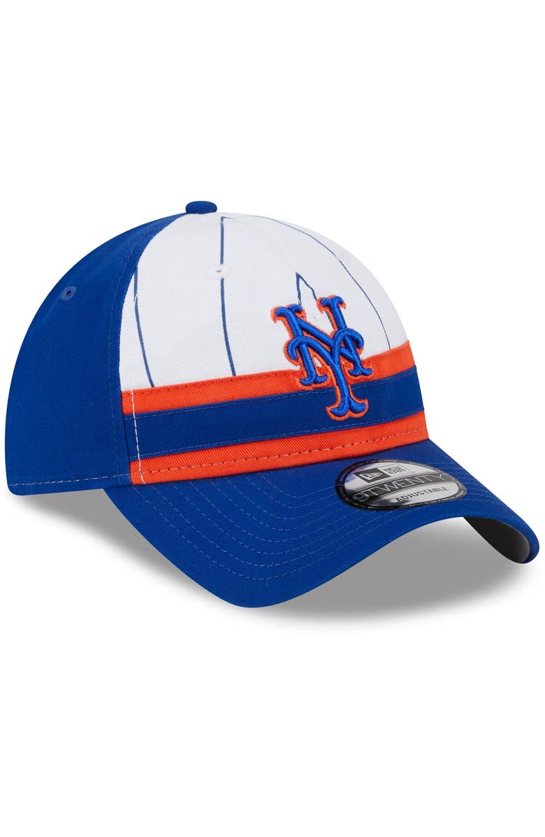 New Era Men's New Era White New York Mets 2024 Batting Practice 9TWENTY Adjustable Hat, Alternate, color,