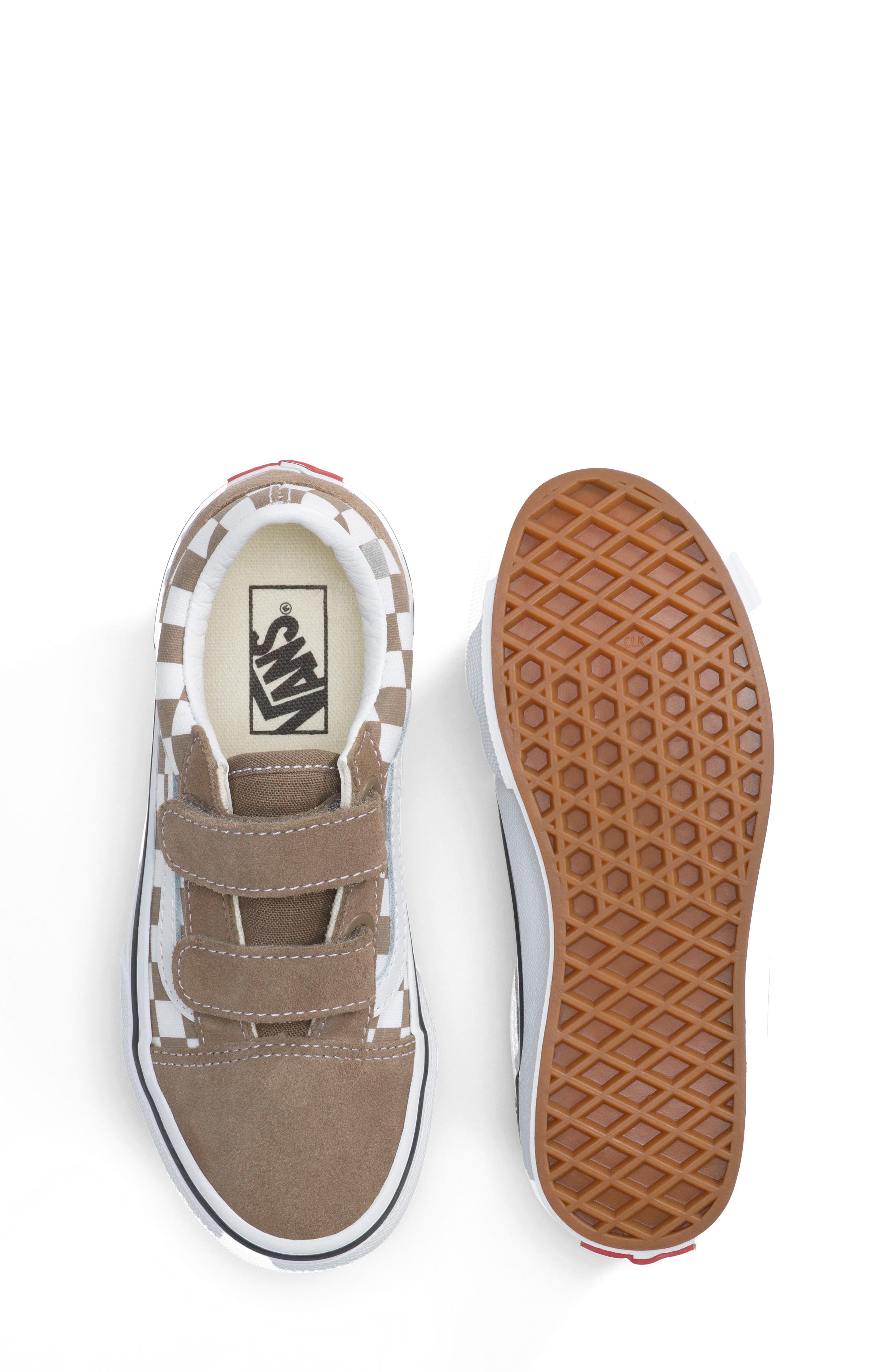 Old Skool Sneaker, Alternate, color, CHECKERBOARD WALNUT
