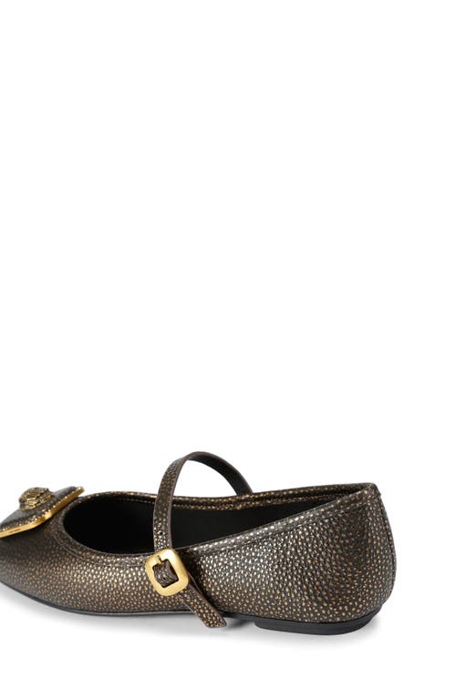 Kurt Geiger London Pimlico Mary Jane Ballet Flat In Brown