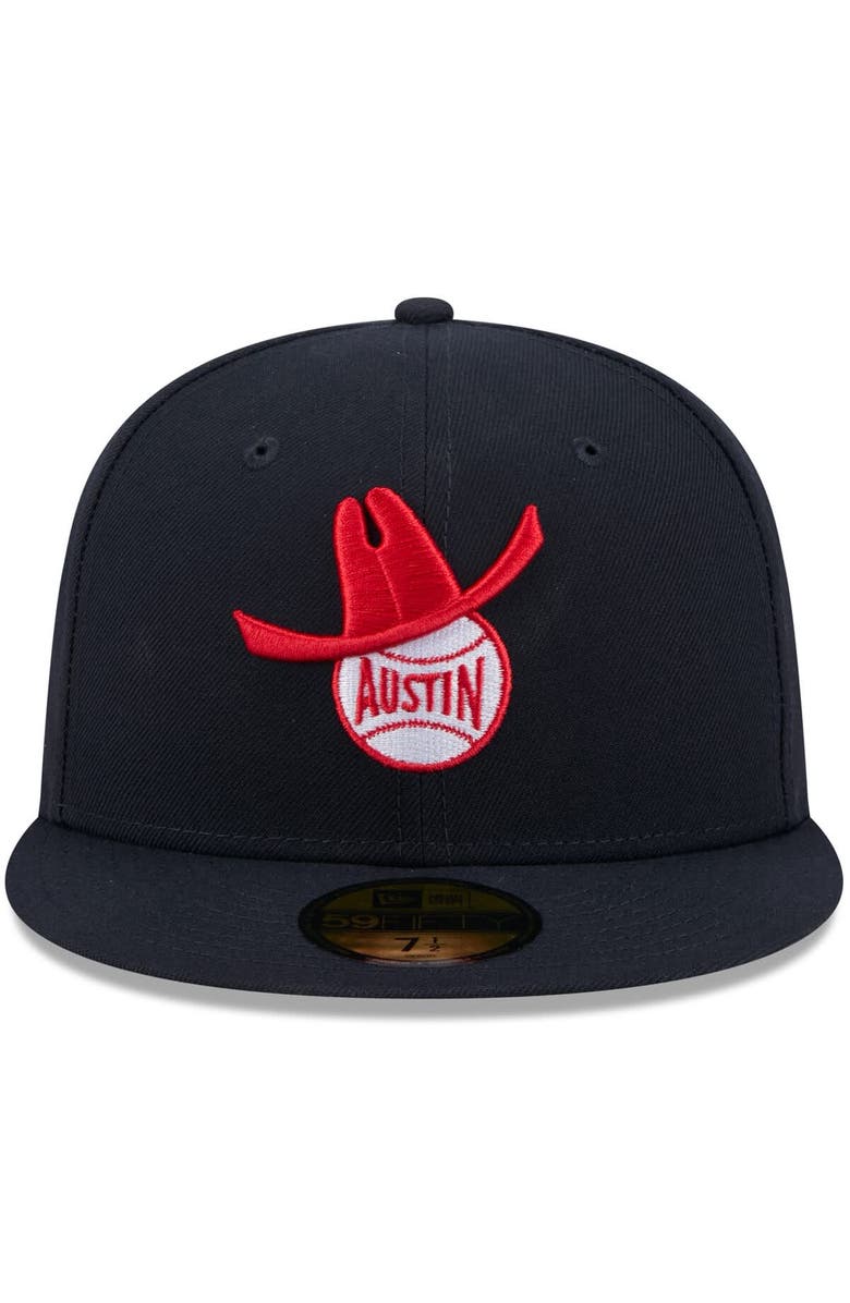 New Era Men's New Era  Navy Round Rock Express Theme Nights 59FIFTY Fitted Hat, Alternate, color, 